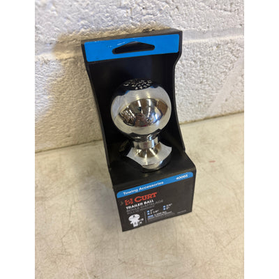CURT 2in. Trailer Ball 3/4in. x 2-1/8in. Shank; 3,500 lbs. Chrome - 40065