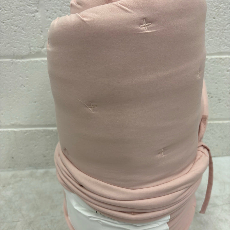 Mainstays Queen Comforter 2 Pillow Shams Plain Design Tiny X&