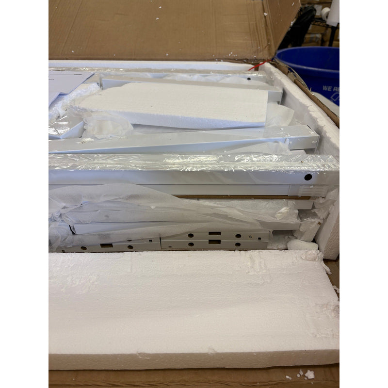 Tribesigns Industrial Computer Desk, 59" Desk with Reversible 3-Drawer Cabinet