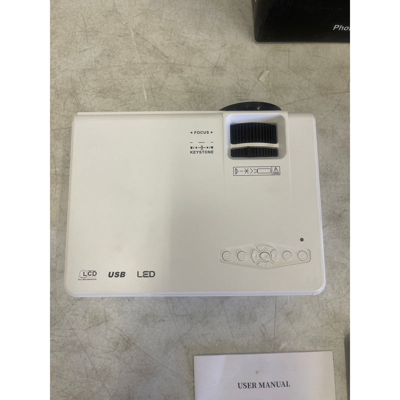 DR.J Professional Mini Projector with Screen Bluetooth 5.2 8000L HD 1080P Large