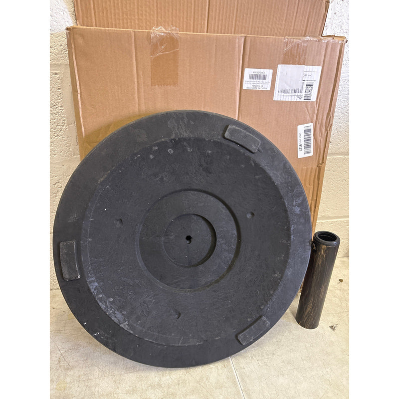 Flame&Shade 40lb Heavy Duty Round Base Stand Outdoor Patio Table Umbrella Bronze
