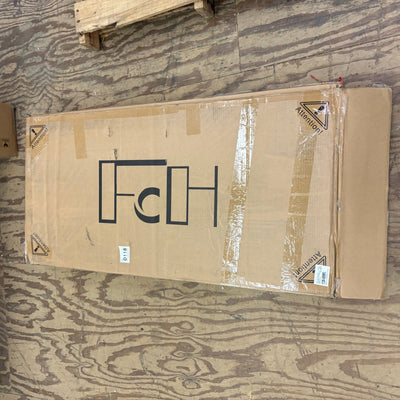 FCH Computer Desk, Multifunctional Workstation Drawers Keyboard Tray Hutch Black