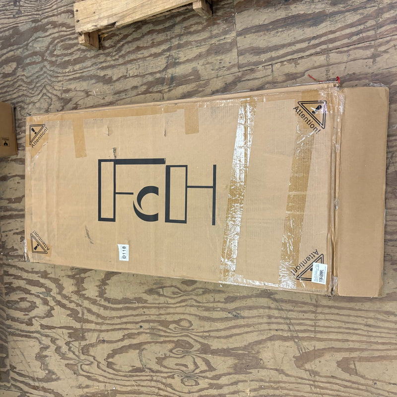 FCH Computer Desk, Multifunctional Workstation Drawers Keyboard Tray Hutch Black