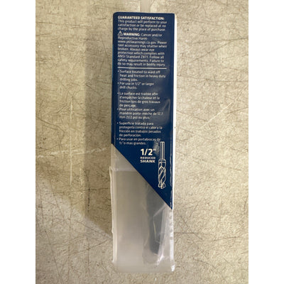 Century Drill & Tool 11/16" Black Oxide S and D Drill Bit, 1/2" Reduced Shank