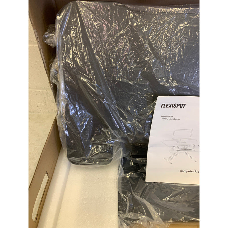 Flexispot 31" Standing Desk BLACK Office Desk w Keyboard Tray Lightweight M18MB