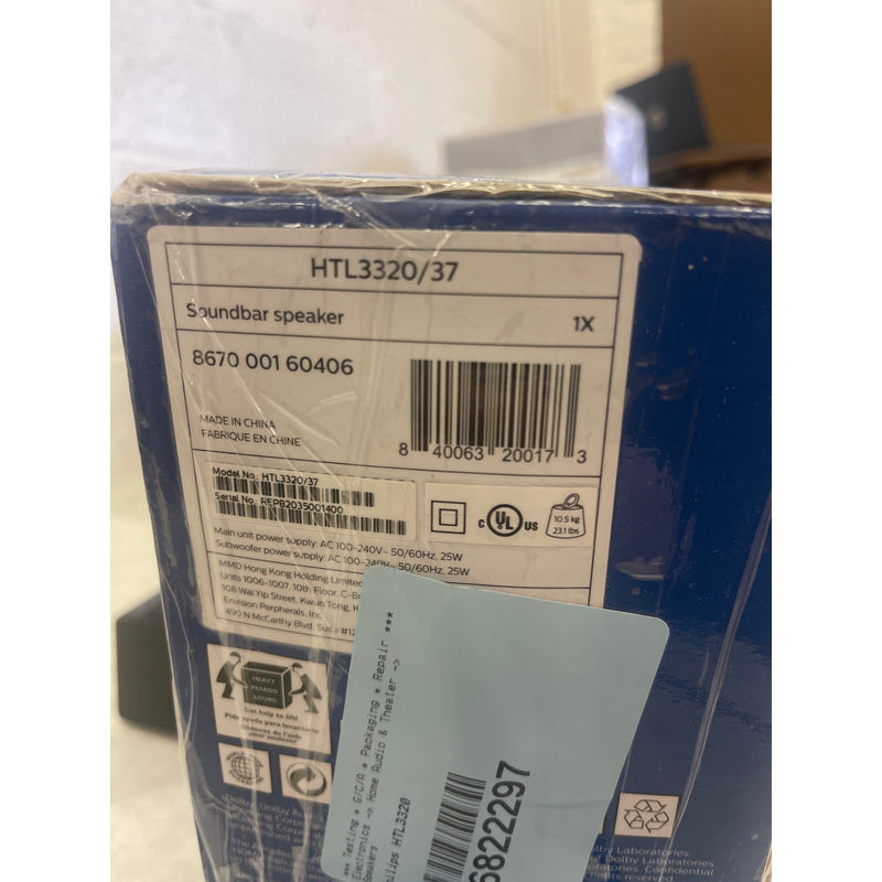 Philips HTL3320 3.1 CH Soundbar Speaker Dolby Digital with HDMI ARC SEE DETAILS