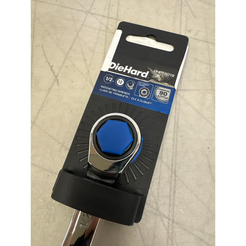 DieHard 1/2" Ratcheting Wrench, 4" Swing Arc 90 Tooth, Hand Tools - DHP55018