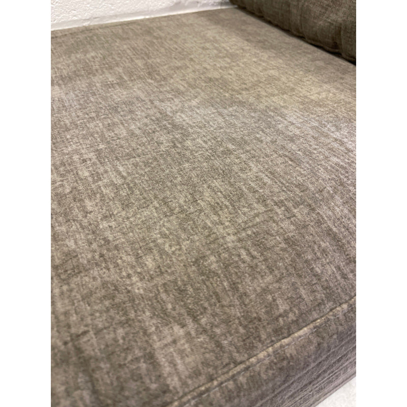 37" x 25" x 23" Floor Seat, Cushion Chair with Soft Fabric, Grey, with Pillow