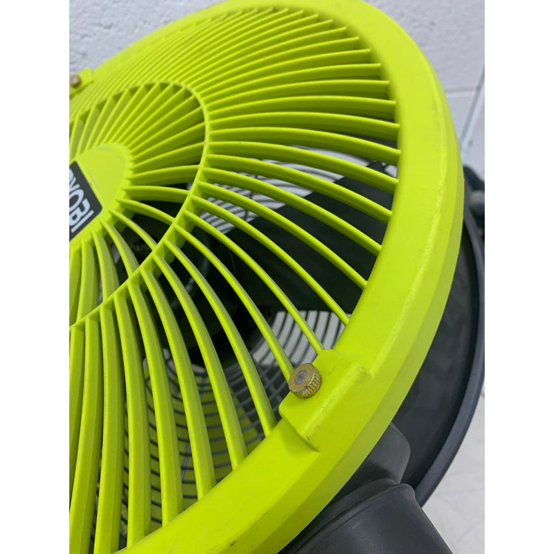 RYOBI ONE+  Misting Air Cannon Fan 18V Cordless Hybrid WHISPER, SEE DETAILS
