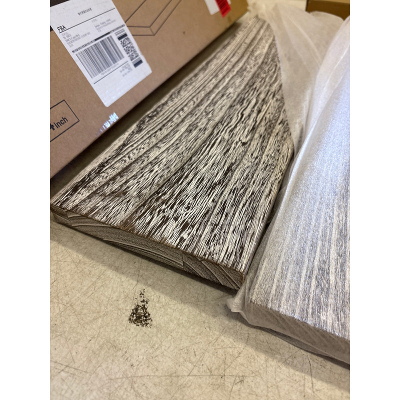 Set-of-2 Floating Shelves for Wall 24" Light Wood Shelves White, Gray, Brown