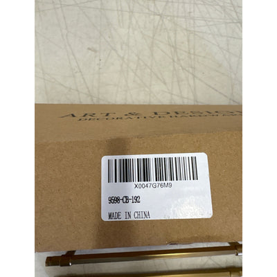 6-Pack Goo-Ki 7-1/2" Hole Center Cabinet Pulls Dark Champagne Bronze, Hardware