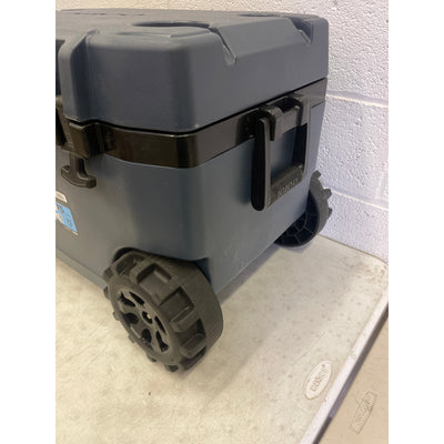 Igloo 75 Quart Rugged Blue Performance Cooler with Wheels Bottle Opener Handles