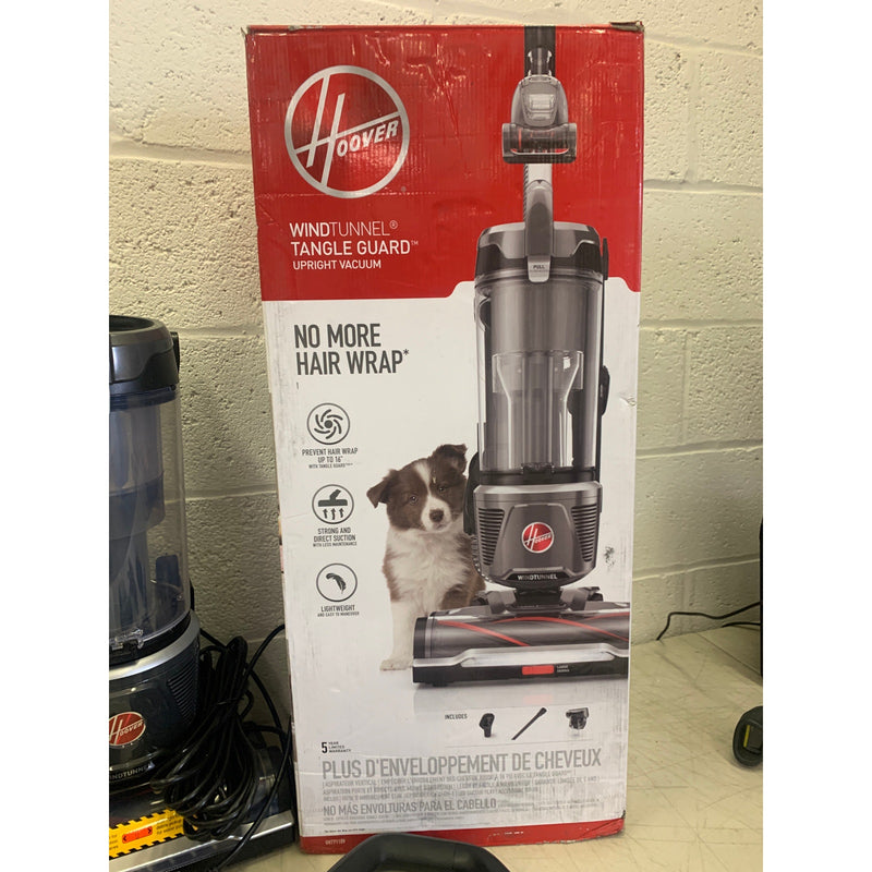 Hoover WindTunnel Tangle Guard Upright Vacuum with LED Crevice Tool Bagless