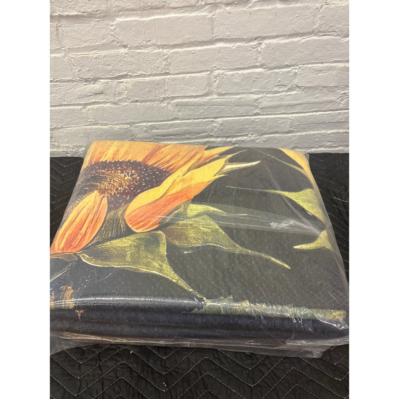 5x8ft Sunflower Bee Area Runner Rug Carpet Living Room Bedroom Soft Black/White