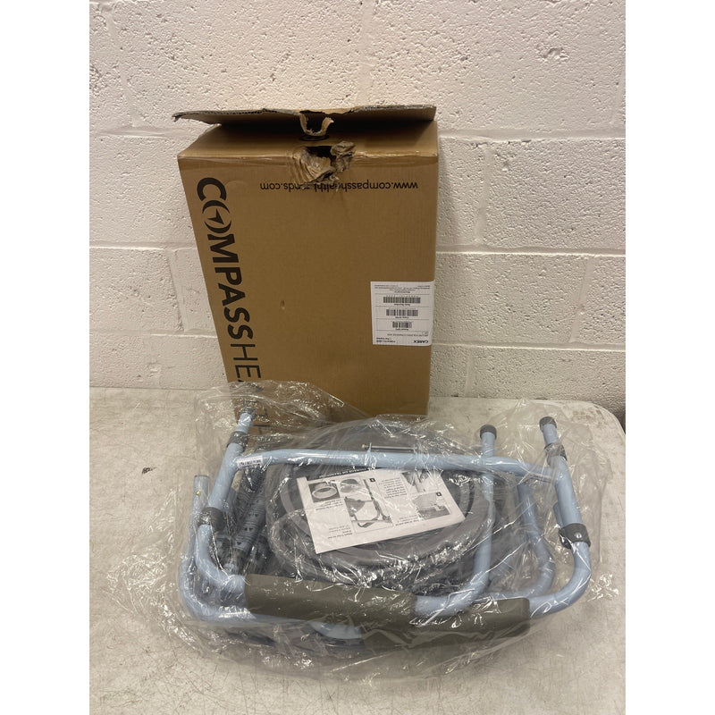 Carex 3-in-1 Folding Bedside Commode Raised Toilet Seat Portable Toilet 300 lbs