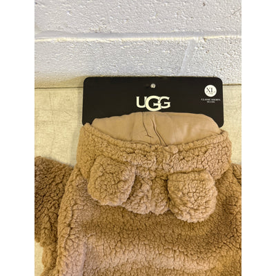 UGG Classic Sherpa Pet PJ's, Hook & Loop Straps, Soft & Cozy, Tan -Xtra Large