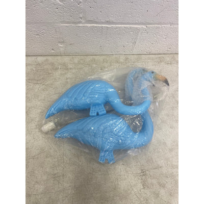 2-Pack Blue Flamingos Yard Decoration Plastic Flamingo Lawn Ornaments Metal Legs