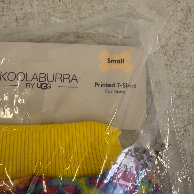 Koolaburra by UGG Printed Pet T-Shirt Dog Outfit- 12-13" Collar, Rainbow - Small