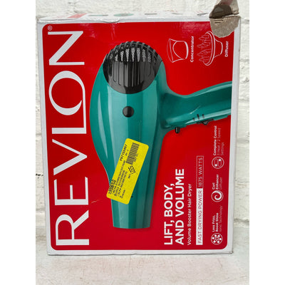 Revlon Volume Booster Hair Dryer | 1875W for Voluminous Lift and Body, (Green)