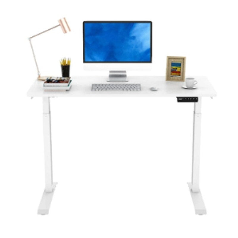 FlexiSpot Standing Desk 48" x 24" Electric 6 Button, White, E9W SEE DETAILS