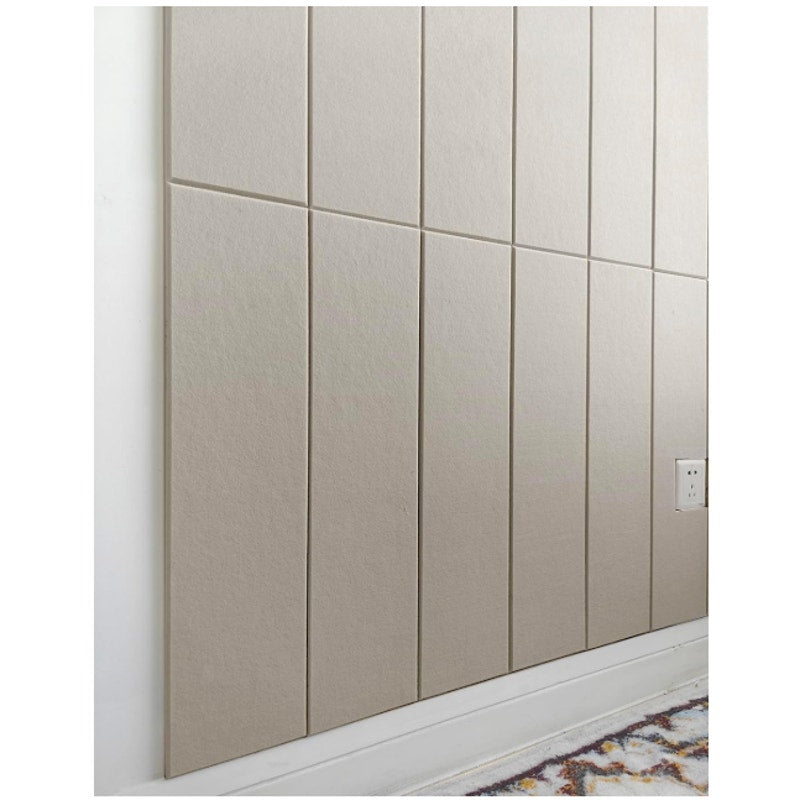 DECORITA Shiplap Felt Wall Panels 23-SqFt Interior Wall Decor, Light Camel 24pcs