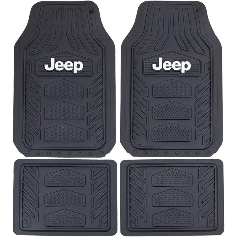 Plasticolor Jeep Weatherpro 4-Piece Floor Mat Set; Universal Fit - Black