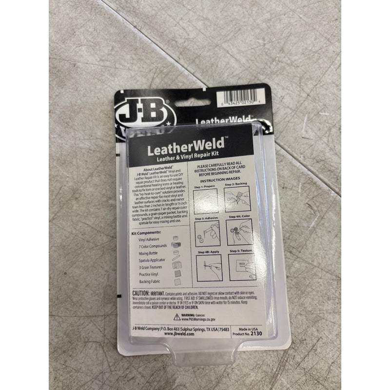 JB Weld Professional Vinyl/Leather Repair Kit Heat Iron Repair Rips Cracks Holes