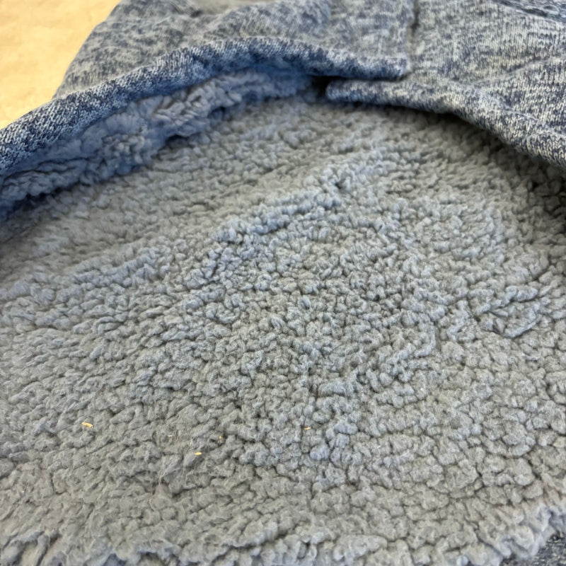 Koolaburra by UGG Pet Flannery Half Zip Dog Vest - 17-18" Collar, Blue - Large