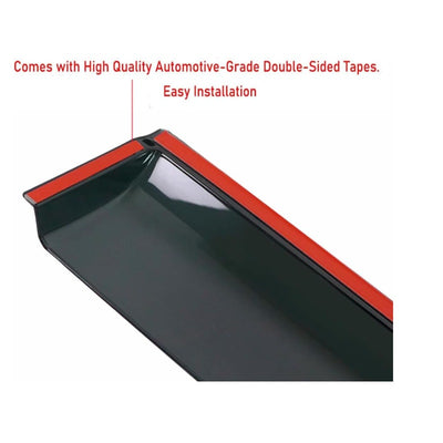 Window Visors Rain Guards Jeep Compass 2017-2025 Tape on Window Wind Deflectors