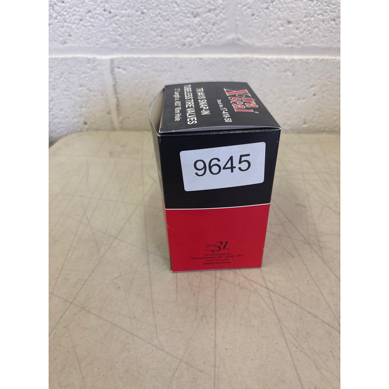 Pack-of-50 Xtra Seal 2" Rubber Snap-In Tubeless Tire Valves, Black  17-418-50