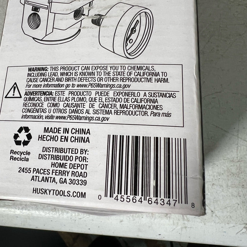 Husky 3/8 in. High Performance Air Regulator, 0-150 PSI 1003211355