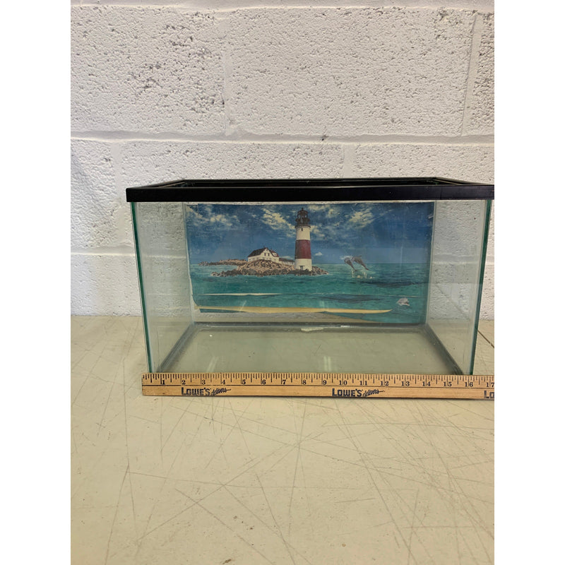 5 1/2 Gallon Fish Tank Reptile Enclosure, Terrarium, Aquarium, NO LID 16" x 8"
