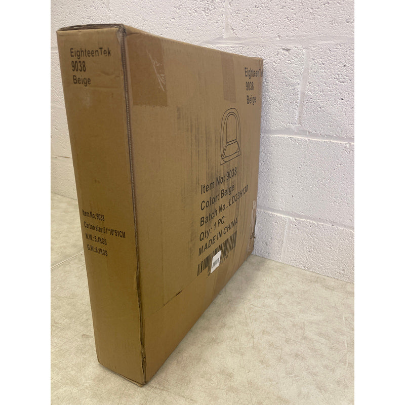 EighteenTek 63" x 63" x 63" Beige Instant Pop Up Bubble Tent Waterproof, Clear