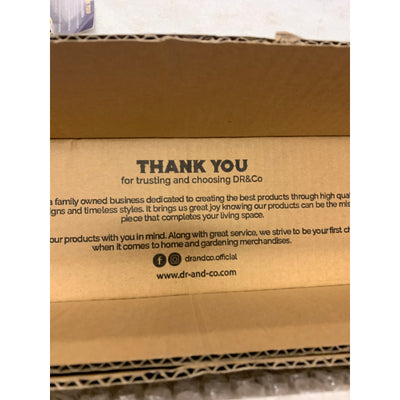 DR&CO Stainless Steel Rectangular Planter – 32″ x 3.25" x 3.5" White , Drainage System Planter