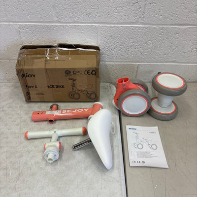 SEJOY Baby Walker Balance Bike 4-Wheels for 12-24 Months Toddler Bicycle Toys