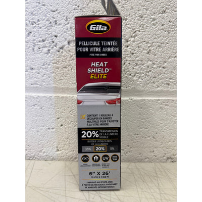 Gila Heat Shield Elite 20% Rear Window Ceramic Automotive Tint (6in x 26ft)