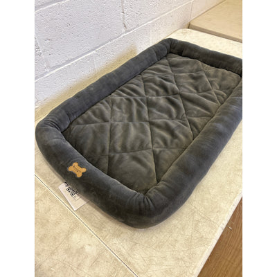 Koolaburra by Ugg Rectangle Dog Bed for Medium Size, 35"x23" Non-Slip, Soft Gray