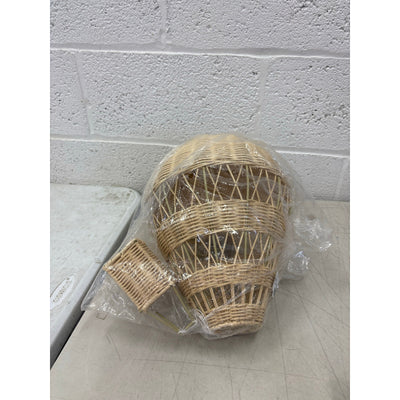 RUNROTOO-Rattan Hot Air Balloon, Wedding & Party Supply, Beige