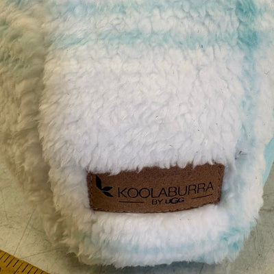 UGG Plush Backrest Pillow, 34"W x 18"H, Reading Pillow Soft - Blue Plaid Design