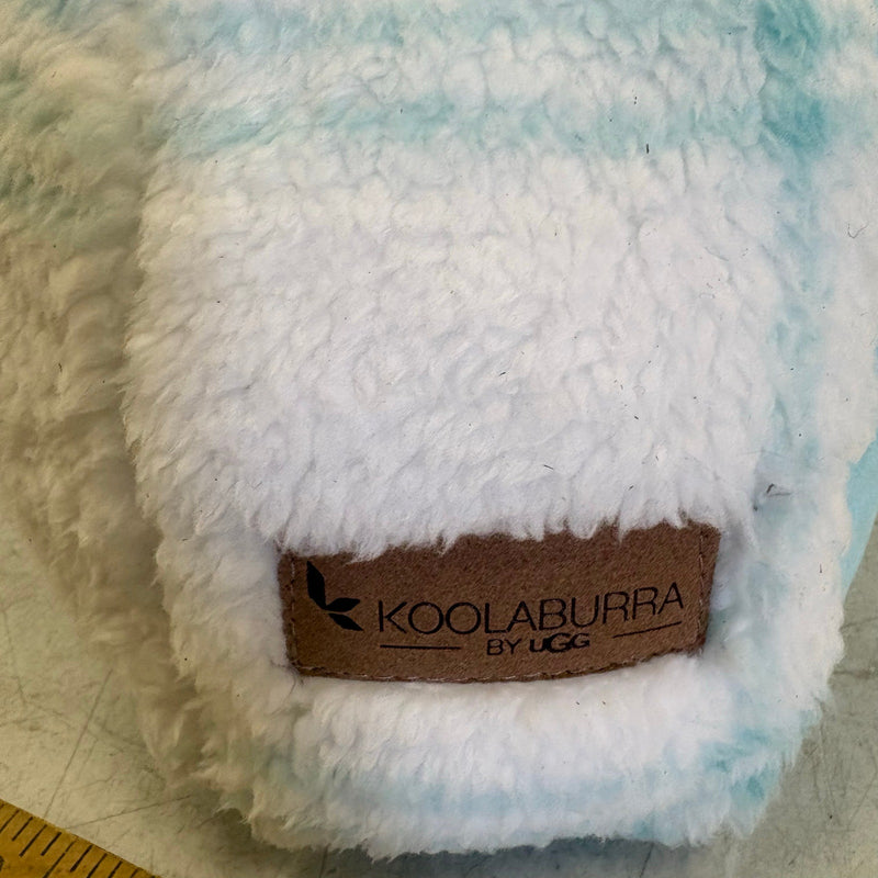 UGG Plush Backrest Pillow, 34"W x 18"H, Reading Pillow Soft - Blue Plaid Design