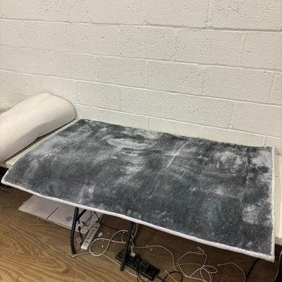 Set-of-2 Large Soft Fuzzy Rugs, 34" x 60" Area Rug, Home Decor, Non Slip - Gray