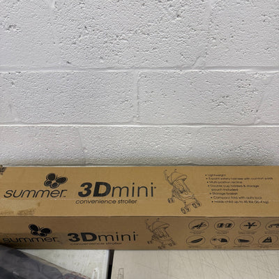 Ingenuity 3D Mini Convenience Stroller, Lightweight Compact Fold - Black & Gray