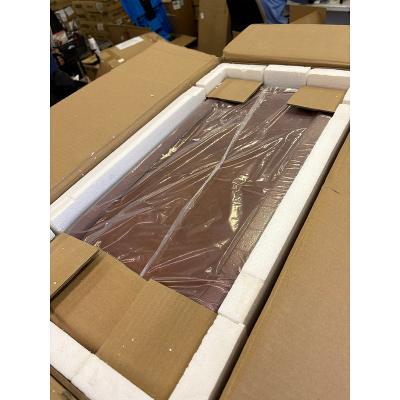 Tribesigns Wood End Table, Narrow Side Table Nightstand with 2 Drawers Brown