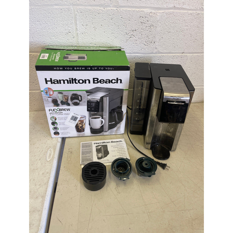 Hamilton Beach FlexBrew Advanced 5-in-1 Coffee Maker, Pods or Ground, or Pot