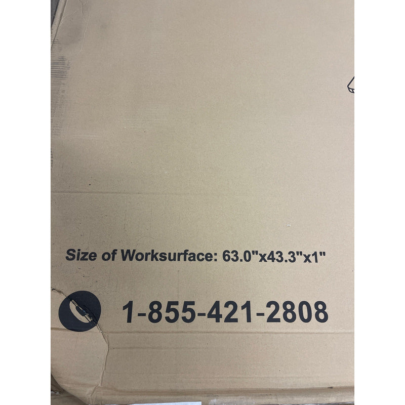 Flexispot Desk Top Only No Frame, L-shaped 63" x 43&