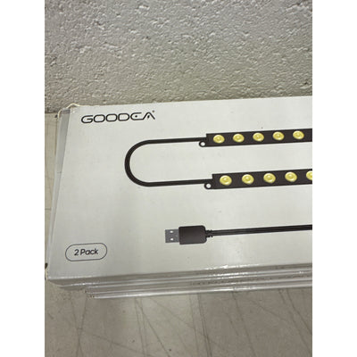 5-Packs-Of-2 Goodea Plug In Under Cabinet Light Strips, 10 Inch, Dimmable Black