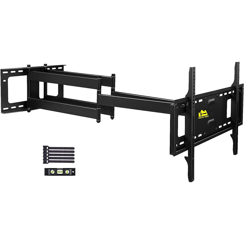 Full Motion Long-Arm TV Mount (43in arm) Fits 42–90" Flat/Curve TVs - Black