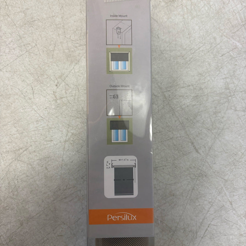 Persilux Solar Roller Shade for Window Blinds 35"Wx72"H, Semi Sheer - Cocoa