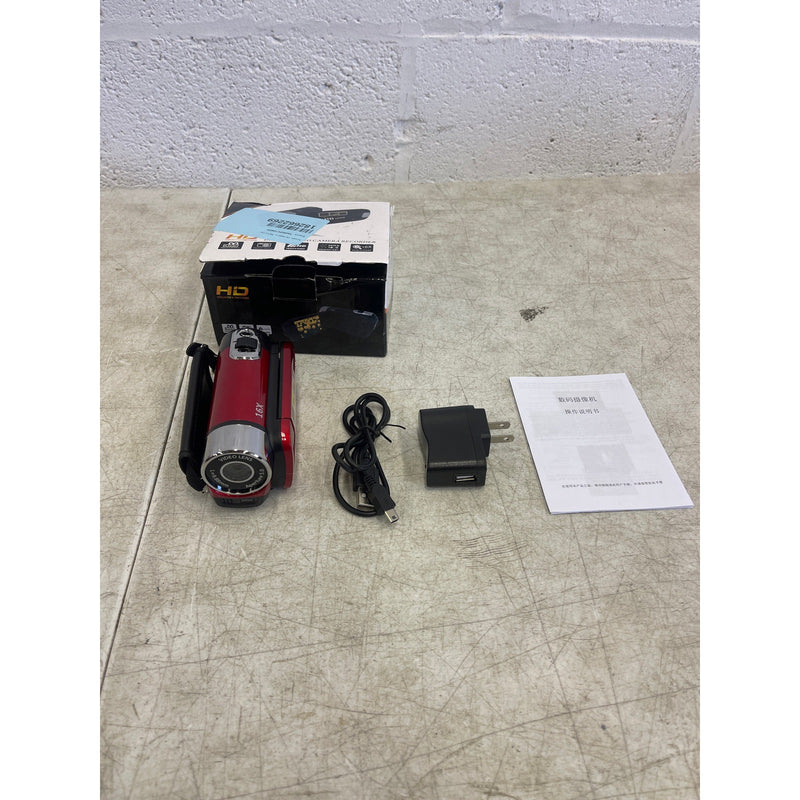 iNOVA HD Digital Camcorder 2.7in Camera Recorder 270° Rotation 16X Zoom - RED