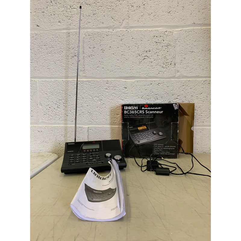 Uniden Bearcat Radio Scanners Black BC365CRS Avec Radio FM , Alarm Weather Alert